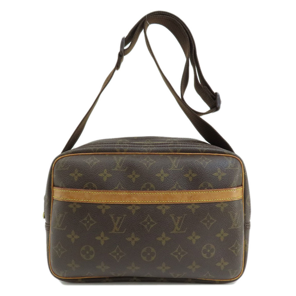 Louis Vuitton Reporter 28 Monogram Shoulder Bag Monogram Canvas